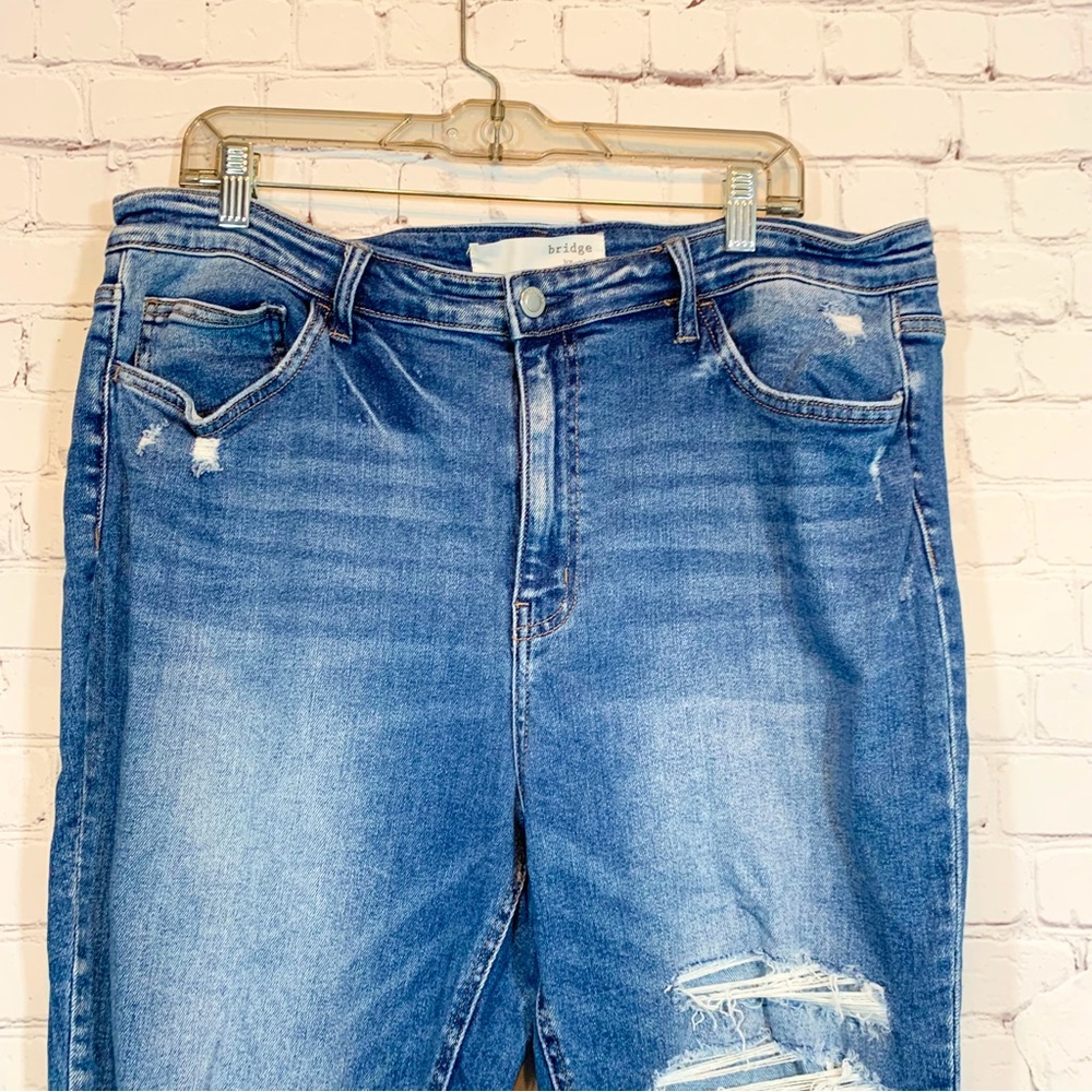 Bridge by gly Jeans high rise ankle skinny distressed - Picture 3 of 8